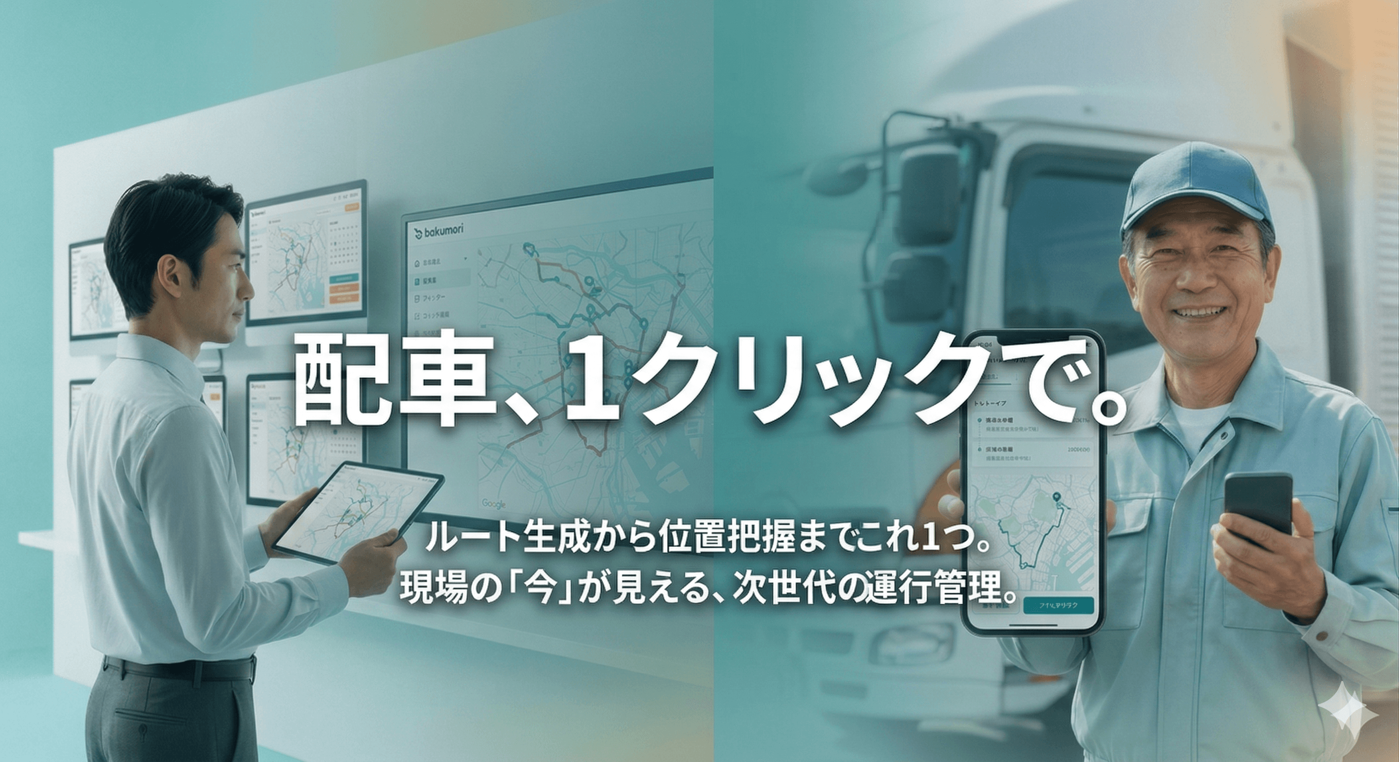 bakumori 管理画面とドライバー画面